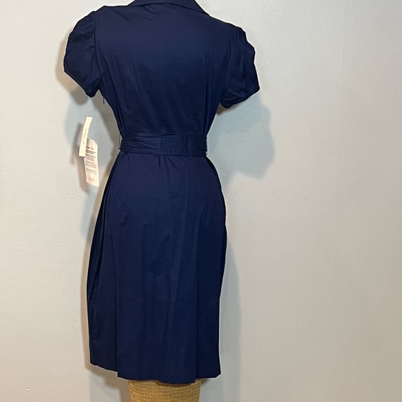 Eliza J Blue Short Sleeve Shirtwaist Dress - Picture 5 of 9